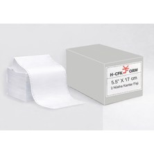 H-CFK Form 5.5’’ x 17 cm 2 Nüsha Kantar Fişi 1000 Sayfa Beyaz