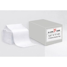 H-CFK Form 5.5’’ x 17 cm 3 Nüsha Kantar Fişi 1000 Sayfa Beyaz