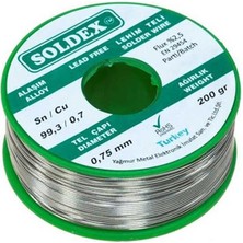Derin Stok Soldex 0.75 mm 200 gr Kurşunsuz Lehim Teli
