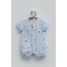 Caramell Free Boy Müslin Barbatöz - Mavi - 74-80 cm Mavi