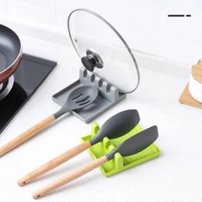 Derin Stok Çok Amaçlı Kaşık Altlığı Kepçe Altlığı Kapak Tutucu