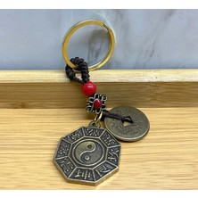 Derin Stok Metal Yin Yang Anahtarlık ALK4457