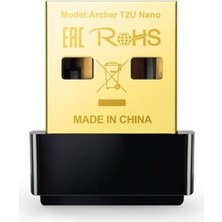 Derin Stok Tp-Link Archer T2U Nano AC600 600 Mbps USB Wireless Adaptör