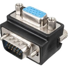 Derin Stok VGA Dişi Erkek Çevirici 90° Derece L Tip