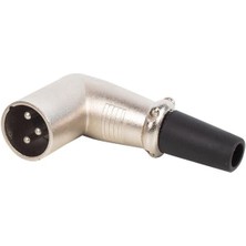 Derin Stok Fiş Erkek 90 Derece L Tip Xlr Jack Fiş