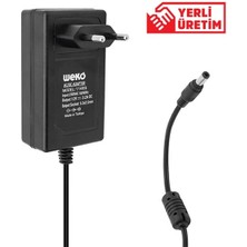Derin Stok Weko 12 Volt 3.2 Amper 38 Watt Plastik Kasa Priz Tipi Adaptör (5.5x2.5 Uçlu)