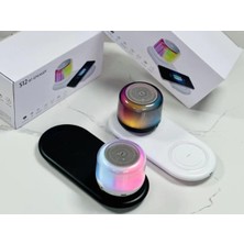 Derin Stok Kablosuz Şarj Standlı Bluetooth Hoparlör