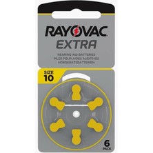 Derin Stok Rayovac 10 Numara Kulaklık Pili (6'lı Paket)