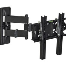 Derin Stok Vontech VT-404M 22-42 Inç Hareketli Lcd-Led Tv Duvar Askı Aparatı Siyah Renkli Kaliteli Tasarım