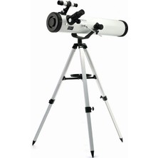 Derin Stok 76X700 Profesyonel Aynalı Uzay Teleskopubeyaz