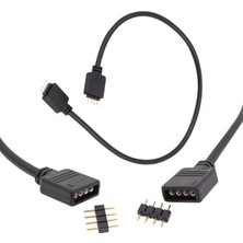 Derin Stok Rgb LED Bağlantı Erkek-Dişi Jumperlı 4 Pin Kablo