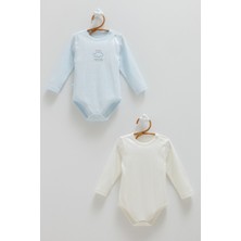 Caramell All Tıme Boy Bebek Çıtçıtlı Body-Ikili - Mavi - 80-86 cm Mavi