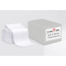 H-CFK Form  5.5’’ x 19 cm 3 Nüsha Kantar Fişi 1000 Sayfa Beyaz