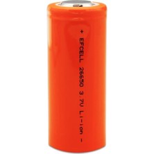 Derin Stok Efcell 3.7 Volt 4500 Mah Icr 26650 Şarj Edilebilir Pil
