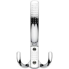 Ergün Store Noktalı Portmanto Vestiyer Duvar Dolap Elbise Askısı Krom Metal Mobilya Kapı Askısı (5 Adet)