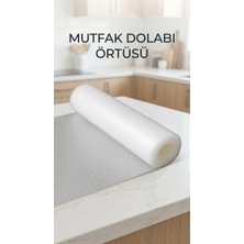Depozee Şeffaf Kaydırmaz Dolap Içi Raf Örtüsü 45X300 cm Pvc Malzeme