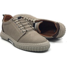 Taşpınar Ayakkabı Taşpınar 5600 %100 Nubuk Deri Ortopedik Erkek Yazlık Rahat Günlük Spor Sneaker Yeni Sezon Akıllı Bağcıklı Ayakkabı  40-44