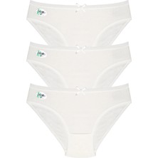 Tusebu Bambu Kadın Beyaz Külot 3’lü Paket – Yumuşak, Esnek ve Günlük Konfor Iç Giyim