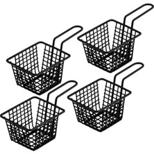 4'lü Patates Atıştırmalık Sunum Sepeti Seti, Şık ve Kullanışlı Tasarım