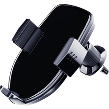 Avcı Teknoloji Market 15W Kablosuz Şarjlı Araç Içi Telefon Tutucu Havalandırma Klipsli Stand