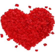 MiraLive Kırmızı Renk Gül Yaprağı Şekilli Konfeti – 1 Paket 100 Adet