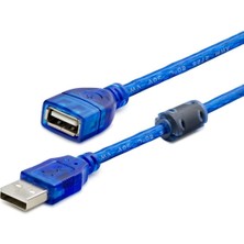 Nemere USB To USB F Kablo 1.5m Mavi Transparent HDX7534