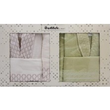 Özdilek Aqua Aile Seti(6 Parça-Yeşil-Krem)