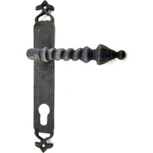 Derin Stok Antika Tarz Dekoratif Pirinç Burma Yale Kapı Kolu - 247X35 Mm, Oksit