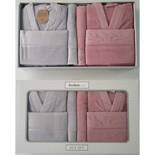 Özdilek Dıtsy Bornoz Takımı Aile Seti %100 Pamuk/cotton