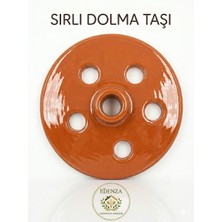 Edenza Güveç Dolma Sarma Taşı Kapağı Sırlı Çömlek 23 cm