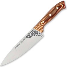 Nemere 32160 Elite Bıçağı 19 cm - Perçinli Kahverengi Kompozit Sap