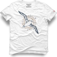 Tarrzzcom Unisex Tasarım T-Shirt Albatros Tasarım Tişört