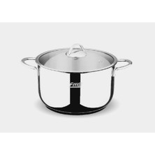 20 cm Paslanmaz Çelik Derin Tencere, 3.3 L, Indüksiyon Tabancı