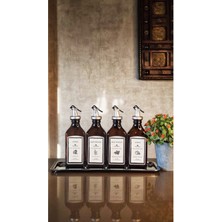 Stantlı 4'lü Zeytinyağı, Nar Ekşisi, Limon Sirke, Yağlık Seti