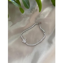 Gümüş Renkpapatya Detay Bileklik