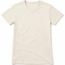 Nemere Genç Kız Çocuk V Yaka Tişört Model - Taş