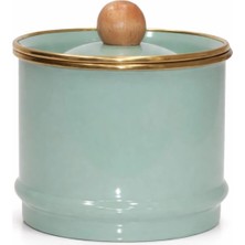 Şık Yeşil Emaye Kavanoz, Saklama ve Dekorasyon Için Mükemmel Seçenek