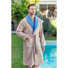 Tusebu Özdilek Erkek Şalyaka Desenli Bornoz – L Beden Tek Beden