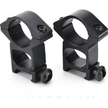 Derin Stok - Dürbünü Lazeri Montaj Kelepçesi Çelik Alaşım 22MM