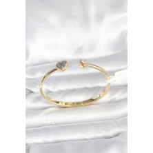 Sb Shopping Pirinç Gold Renk Kalpli Model Kadın Kelepçe Bileklik