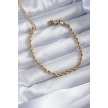 Sb Shopping Çelik Gold Renk Burgu Zincir Model Kadın Bileklik