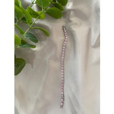 Pembe Taşlızirkon Bileklik