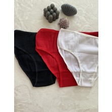 SHR 3’lü Yüksek Bel Fitilli Külot