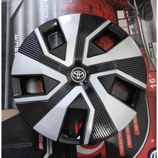 Yk Toyota Corolla / Yaris / Avensis Uyumlu 15 Inç Jant Kapağı 4'lü Takım Amblem Hediyeli