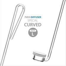 Aquario Co2 Diffuser Curved Special L (White)