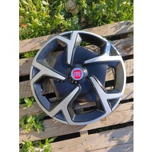 Yk Fiat Egea / Linea / Doblo / Fiorino / Punto Uyumlu 15 Inç Jant Kapağı 4'lü Takım Amblem Hediyeli