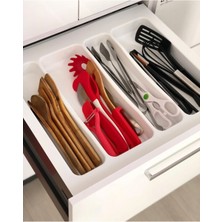 55X49 Beyaz Çekmecede Temiz ve Düzenli Saklama Çözümü