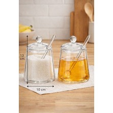 2'li Cam Şekerlik ve Kuruyemişlik Seti, 13CM, Şık ve Kullanışlı Tasarım