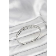 Sb Shopping Çiçek Model Pirinç Gümüş Renk Kadın Bileklik