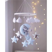 Trend Metfiq Decoration Keçe Bebek Dönencesi (El Yapımı) - Eğitici Beşik Üstü Oyuncak ve Bebek Odası Dekorasyonu Hediye